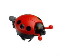 Cute Ladybird Bicycle Red Blue Pink Yellow Green Cute Ladybird | Cute ladybird shape, press button opens wings, clear melodious sound, fits 22mm bars, fun accessory