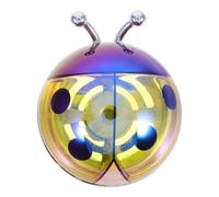 Cute Ladybug Car Air Vent Perfume Clip PC Zinc Alloy Silicone | Refillable Design, Even Fragrance Distribution, Yellow Finish, Clip-on Fit for Interior Use