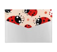 Cute Ladybug Folder Expanding File Accordion File Folders with Labels Portable Document Paper Bill Receipt Organizer for Home College Office