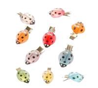 Cute Ladybug Hair Clips - 10 Pieces Luminous Decorative Clamp, Fashionable Hairpins | Lightweight ABS Build Feature, Charming Glow Effect Design, Practical Styling Accessory Outdoor School Date Party