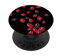 Cute Ladybug Pattern Ladybird Gift For Girls PopSockets PopGrip: Swappable Grip for Phones & Tablets PopSockets Adhesive PopGrip