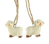 Cute Lamb | Ceramic Hanging Easter Tree Ornament | Single | 3cm | Gisela Graham