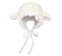 Cute Lamb Costume Hat Warm Animal Headband Winter Sheep Cap