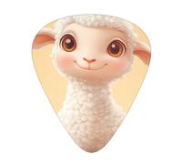 Cute lamb Durable guitar picks - three thicknesses of thin, medium and thick are available, suitable for guitar, bass, electric guitar and ukulele