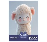 Cute Lamb Jigsaw Puzzles Puzzle for Adults Kids. 1000 Pieces Great Gifts Challenge Toy Educational Game Home Decoration for Adults& Kids Age 14 Years Up 70x50cm/1000pcs