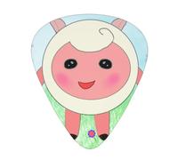 cute lamb Printed guitar picks - three thicknesses: thin, medium and thick, suitable for electric guitar, bass and ukulele.