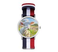 Cute Lamb Sheep Quartz Watches Without Scale Wrist Watch with Adjustable Strap for Men Women