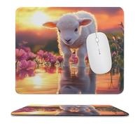Cute Lamb Sunset Mouse Mat Pad 20x24/25x30cm Cute Mousepad Desktop Non-Slip Rubber Mousemat