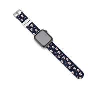Cute Lamb U.S. Flag Novelty Silicone Bands Compatible with IWatch Soft Waterproof Watchbands Strap