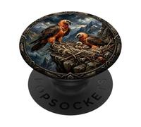 Cute Lamb Vulture Bird Watcher Bearded Vulture Bird of Prey Birds PopSockets Adhesive PopGrip