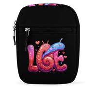 Cute Land Slug Love Crossbody Bag Adjustable Satchel Cute Shoulder Bag Lightweight Sling Bags