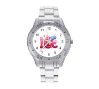 Cute Land Slug Love Men's Watches Stainless Steel Watch Strap Analog Quartz Watch Business Wristwatches