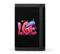 Cute Land Slug Love Trifold Wallet Cute Card Slots Holder Clutch Purse Wallets for Men Women