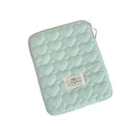Cute Laptop Sleeve - Aesthetic Quilted Puffy Soft Heart Shaped Printed Protective Padded Storage Case with 11-15 Inch Laptop Tablet for Women School Office (#3,11in)