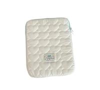 Cute Laptop Sleeve - Aesthetic Quilted Puffy Soft Heart Shaped Printed Protective Padded Storage Case with 11-15 Inch Laptop Tablet for Women School Office (#1,11in)