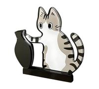 Cute Large Mouth Decorative Acrylic Cat Moustache Souvenir Magnet | Cat Mustache Box | for Fridges Washing Machines and All Iron Surfaces