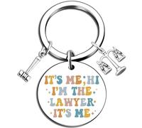 Cute Lawyer Keychain Gifts For Women Attorney Lawyers Gifts Best Gifts For Law Students Women Law School Graduation Gifts I Am The Lawyer Legal Practitioner Gift, Silver, S