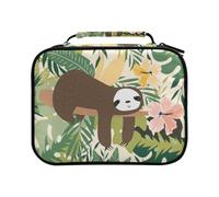 Cute Lazy Sleep Sloth Bear Animal Colored Pencil Bag Large Capacity Pencil Case for Colouring Pencils Pen Bag Marker Organizer