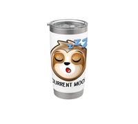 Cute Lazy Sleepy Sloth Current Mood Stainless Steel Insulated Tumbler