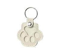 Cute Leather Paw Keychain for Dog and Cat Fur Storage, Keepsake Keyring for Pet Lovers, Unique Memorial Collection Key Chain, Paw Design Pendant Memorial Storage Keepsake (C)