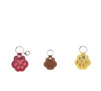 Cute Leather Paw Keychain for Dog and Cat Fur Storage, Keepsake Keyring for Pet Lovers, Unique Memorial Collection Key Chain, Paw Design Pendant Memorial Storage Keepsake (3pcs)