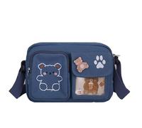 Cute Leather Purse Kawaii Fanny Pack Indie Ita Small Bag Wallet Preppy Stuffs School Crossbody Bag Cottagecore Accessories, Blue, S