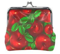 Cute Leather Wallet for Women, with Kiss and Apple Closure, Red, Chic Red Apple, UNITALLA, Classic, Chic Red Apple, UNITALLA, Classic, Chic Red Apple, UNITALLA, Classic