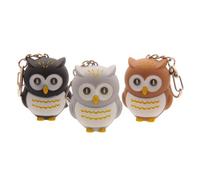Cute LED light up Hooting Owl Keyring Key chain torch