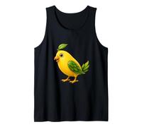 Cute Lemon Bird Fantasy Citrus Animal Art Tank Top