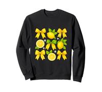 Cute Lemon Tropical Fruits Coquette Bows Summer Vibes Sweatshirt