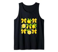 Cute Lemon Tropical Fruits Coquette Bows Summer Vibes Tank Top