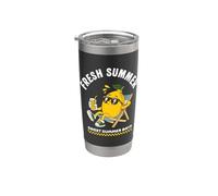 Cute Lemon Tropical Fruits Summer Retro Stainless Steel Insulated Tumbler