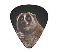 Cute Lemur Slow Loris 12-Pack Guitar Picks, Includes Thin, Medium & Heavy Gauges 3 Sizes for Guitar Electric Acoustic Picks