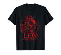 Cute Leo Zodiac Lion Confident Loyal Bold Courageous Value Graphic T-Shirt
