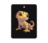 Cute Leopard Gecko Hanging Car Air Fresheners 1Pcs Aromatherapy Tablets Automotive Fragrance Scented Card Decor Square