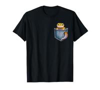 Cute Leopard Gecko in Pocket Reptile Lizard Pet Owner Lover T-Shirt