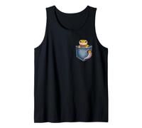 Cute Leopard Gecko in Pocket Reptile Lizard Pet Owner Lover Tank Top