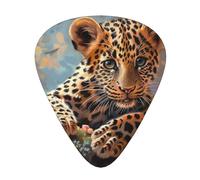 Cute Leopard - Guitar Picks-12 Pack Includes Thin, Medium & Heavy Gauges, Best Gift for Guitar Lovers