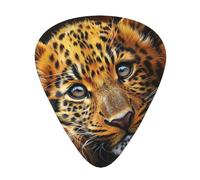 Cute Leopard - Guitar Picks-12 Pack Includes Thin, Medium & Heavy Gauges, Best Gift for Guitar Lovers