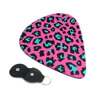 Cute Leopard Guitar Plectrums, 6 Guitar Plectrums, Printed on both sides for Electric Guitar Bass Ukulele (0.46 mm 0.71 mm 0.96 mm)