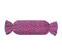 Cute Leopard Print Candy Shaped Cylindrical Pillow - Neck Support, Back Cushion, Comfortable Home Decor Gift
