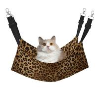 Cute Leopard Print,Cat Hanging Hammock Soft Double Sided Hanging Bed for Small Dogs Pet,M
