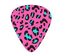 Cute Leopard Print Guitar Pick for Men Women Triangle Instrument Accessories Plectrums(12pcs One sided)
