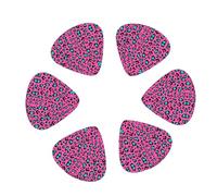 Cute Leopard print Guitar Picks, 12PCS Premium Celluloid Guitar Pick Medium for Acoustic Guitar, Electric Guitar, Bass