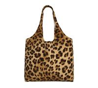 Cute Leopard Print,Reusable Tote Bags Grocery Bags Large Capacity Canvas Shopping Shoulder bag