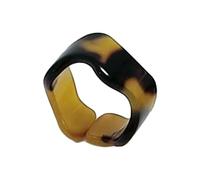 Cute Leopard Print Rings Couple Rings Friendship Rings Jewelry Fashion Rings Acrylic Material Gift for Kids