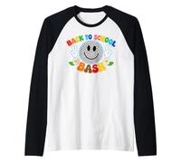Cute Leopard Smile Face Back to School Bash Teacher Student Raglan Baseball Tee