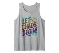 Cute LET THE Chaos Begin Kids Field Day Cheer On Games Begin Tank Top