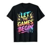 Cute LET THE Games Begin Snack Teacher Play On Kids Fast T-Shirt