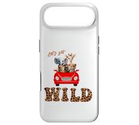 Cute Lets Get Wild Safari Zoo Animals Party Red Car Case for iPhone Air